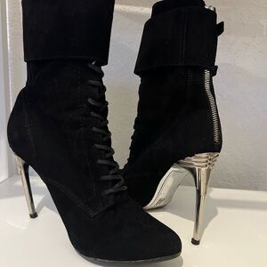 Balmain Suede Ankle Boots